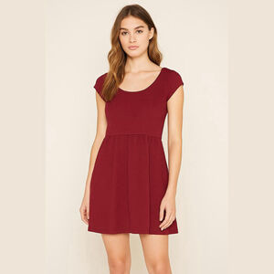 Eyelash Couture Maroon Mini Dress Women's XL